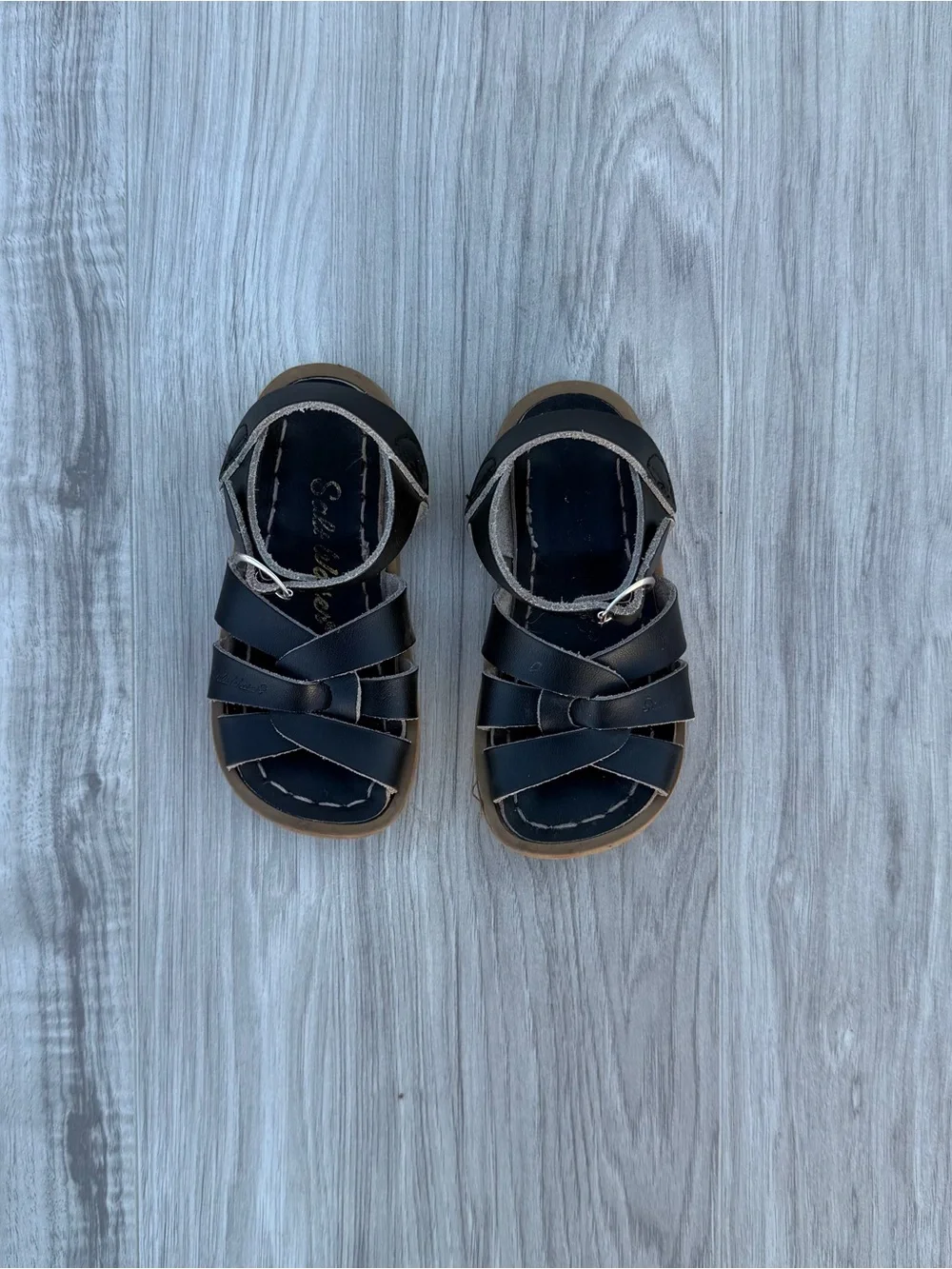 Salt Water Original  Sandals in Black - Little Kid